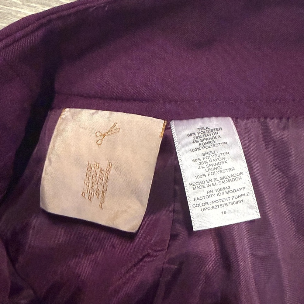 Daisy Fuentes Vibrant Purple Mini Skirt - Picture 4 of 9
